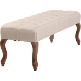 Sitzbank Brest Stoff Antik-hell 120 cm