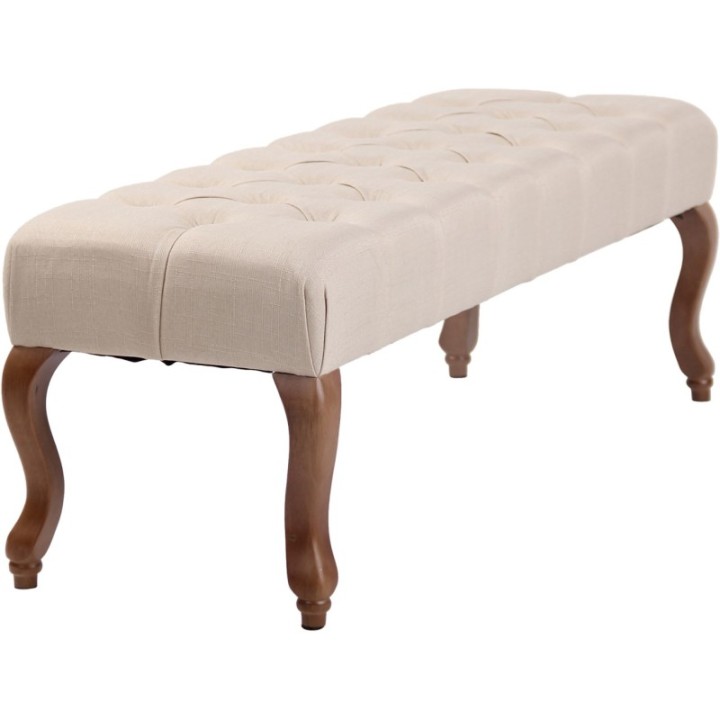 Sitzbank Brest Stoff Antik-hell 120 cm