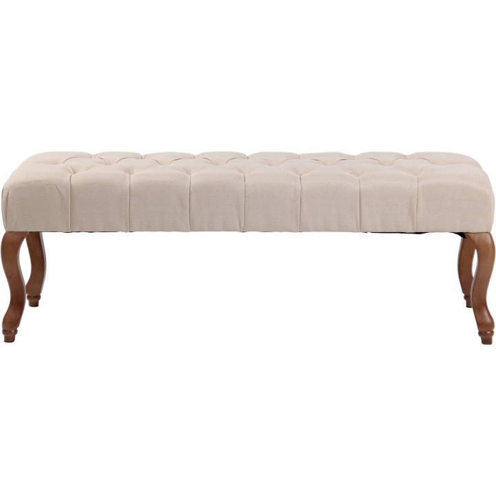 Sitzbank Brest Stoff Antik-hell 120 cm