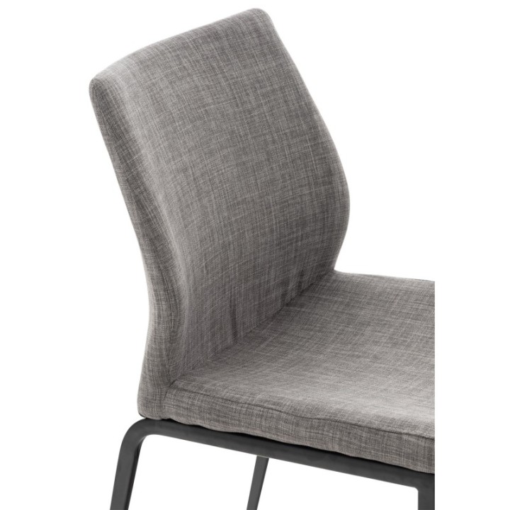 Stuhl Riverton Stoff schwarz
