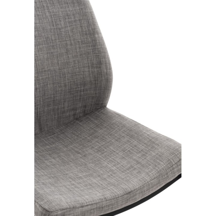 Stuhl Riverton Stoff schwarz
