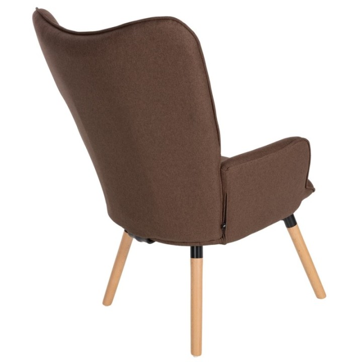 Sessel Garding mit Fußhocker Stoff