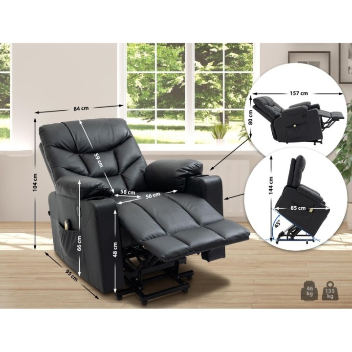 Sessel Andover Echtleder