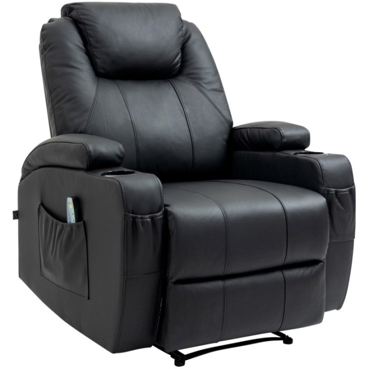 Sessel Galena mit Massagefunktion Echtleder