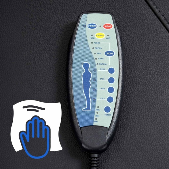 Sessel Galena mit Massagefunktion Echtleder