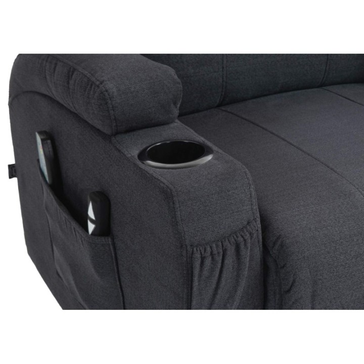 Sessel Hepler mit Massagefunktion Stoff