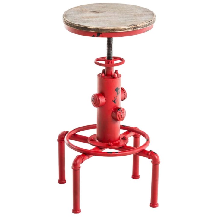 2er Set Barhocker Lumos, Holz, antik