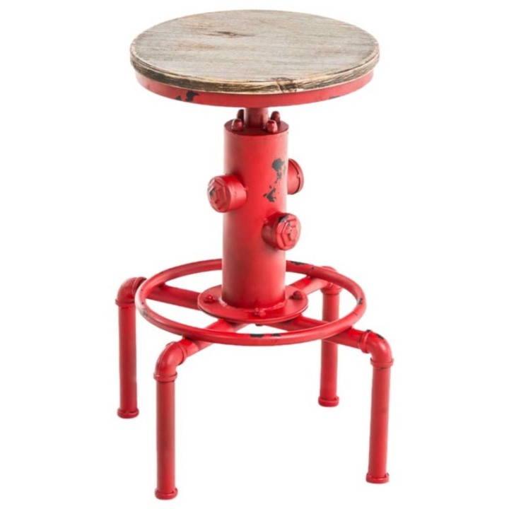 2er Set Barhocker Lumos, Holz, antik