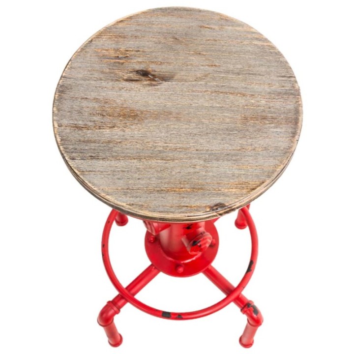 2er Set Barhocker Lumos, Holz, antik