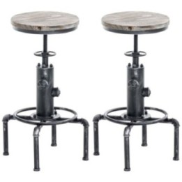 2er Set Barhocker Lumos, Holz