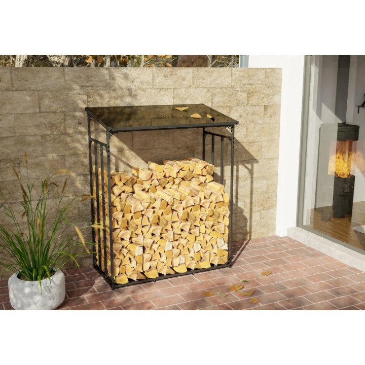 Kaminholzunterstand Ruston Aluminium M