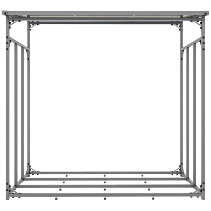 Kaminholzunterstand + Abdeckplane Ruston Aluminium S