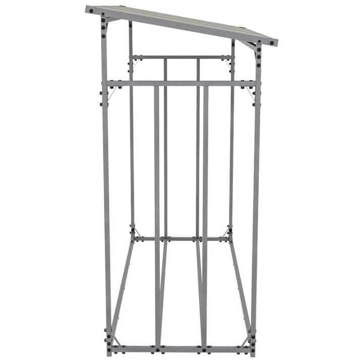 Kaminholzunterstand + Abdeckplane Ruston Aluminium S