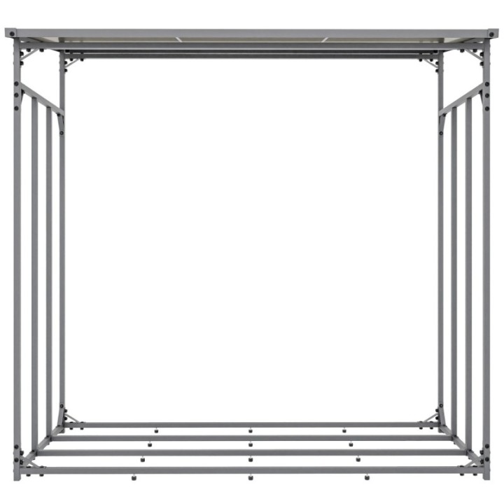 Kaminholzunterstand + Abdeckplane Ruston Aluminium XL