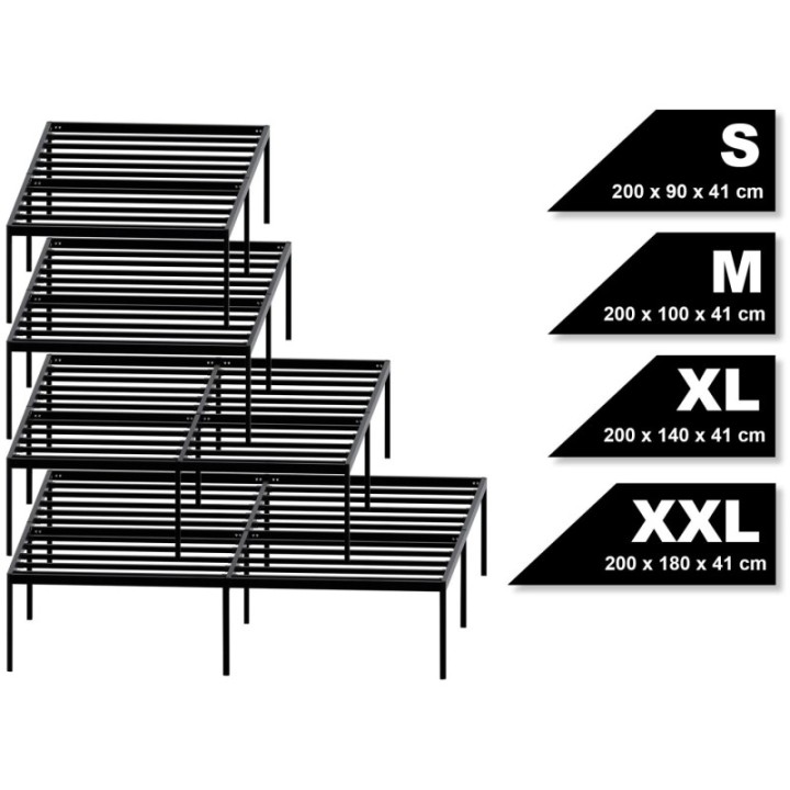 Metallbett Hamlin 200x180x41 cm